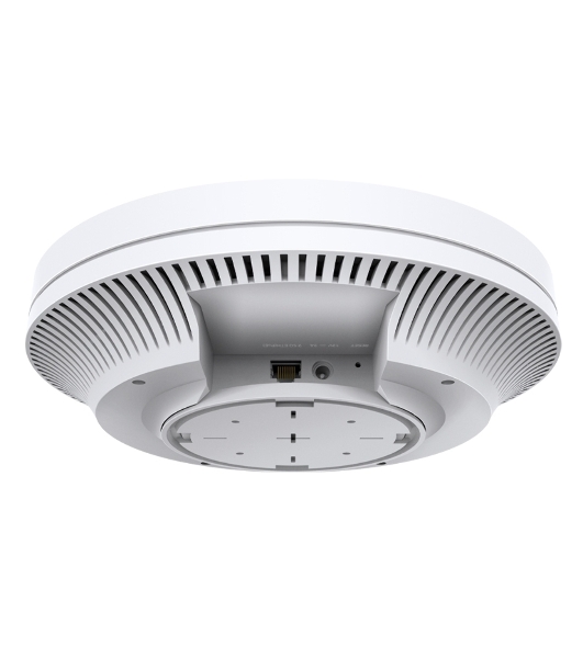 Точка доступа TP-Link 11AX dual-band ceiling access point, up to 1200 Mbit/s at 5 GHz and up to 574 Mbit/s at 2.4 GHz, 1 10/100/1000Mbps LAN port, support PoE 802.3at standard, support BSS coloring, Seamless Roaming, Mesh, Band Steering, Airtime Fairness, MU-MIMO, ma