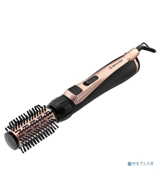 Фен-щётка BRAYER BR3100 черный/золотистый, 1000 Вт, 35/40/50 мм