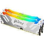 Оперативная память Kingston Fury Renegade, DDR5, 64Gb (2x32Gb), 6400MHz, CL32, DIMM, радиатор, RGB, белый, фото5