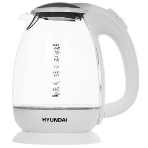 Чайник электрический Hyundai HYK-G3805 1.7 л, 2200 Вт, белый/прозрачный (корпус: стекло), фото2