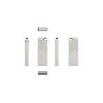 Флешка USB Netac UM1 (NT03UM1N-032G-32PN), 32Gb, USB 3.2, R/W 150/45, серебристый, фото3