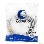 Шнур коммутационный Cabeus, Cat.5e, экр., F/UTP, RJ45/RJ45, LSZH, AWG24, 3м, серый, фото 1