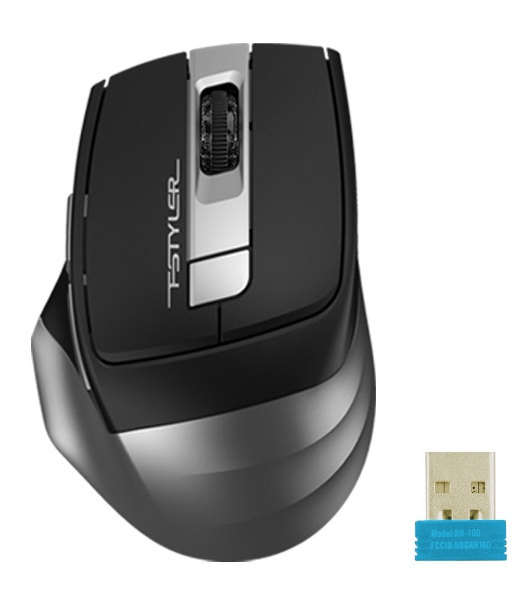 Мышь беспроводная A4Tech Fstyler FB35 серый, 2000 dpi, радиоканал, Bluetooth, USB, кнопки - 6