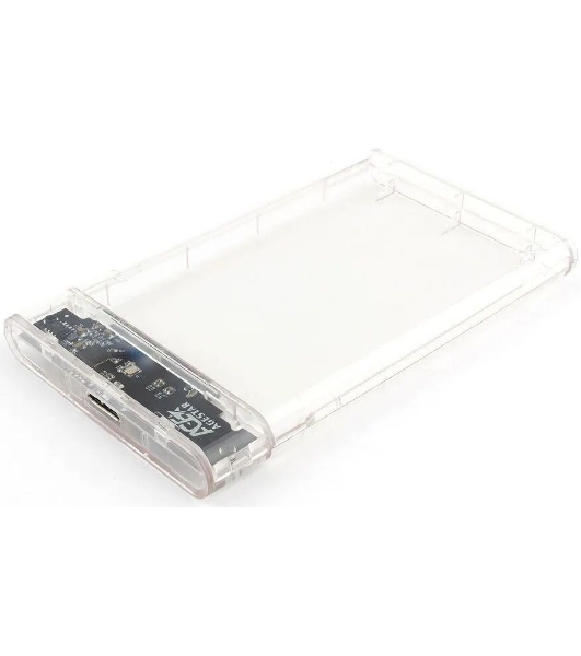 Внешний корпус для HDD/SSD AgeStar 3UB2P4C SATA III пластик прозрачный 2.5'