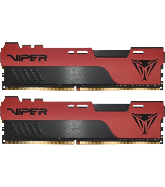 Оперативная память Patriot Viper Elite II, DDR4, 32GB (2x16 GB), 3200 MHz, CL18, DIMM, радиатор, красный, черный