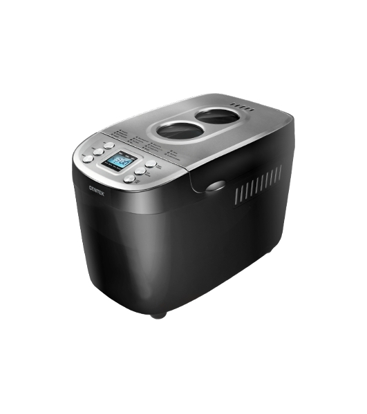 Хлебопечка Centek CT-1415 чёрный/серебристый, 860 Вт, 1.5 кг, 15 программ