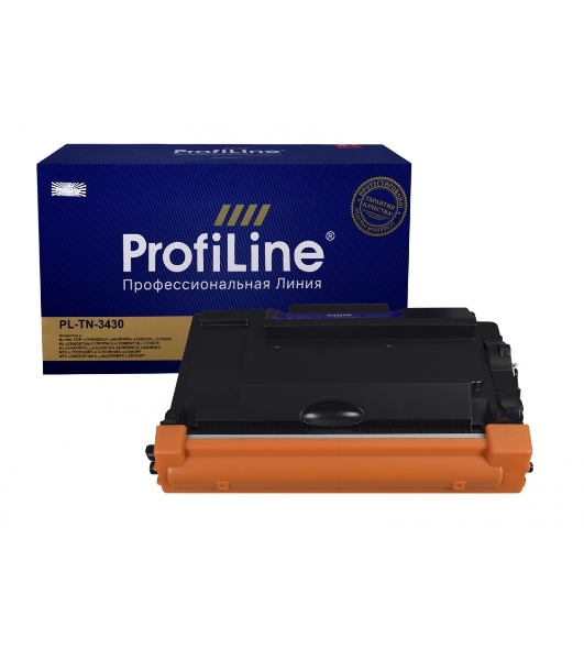 Картридж ProfiLine PL-TN-3430 для принтеров Brother DCP-L5500DN/DCP-L6600DW/HL-L5000D/HL-L5100DN/HL-L5100DNT/HL-L5200DW/HL-L5200DWT/HL-L6250DN/HL-L6300DW/HL-L6300DWT/HL-L6400DW/HL-L6400DWT/MFC-L5700DN/MFC-L5750DW/MFC-L6800DW/MFC-L6800DWT/MFC-L6900DW/MFC-L6900DWT 3000 копий