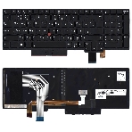 Клавиатура для ноутбука Lenovo ThinkPad T580 черная с подсветкой, фото3