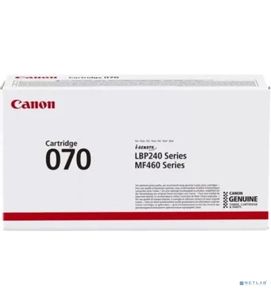 Картридж лазерный Canon CRG 070 BK черный (3000 стр) для Canon MF240/460 series