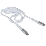 Кабель QUMO, MFI С94, Type-C на MFI Apple 8 pin, силиконовый, 1м, 2,22A, 9V, 20W, PD (белый), фото5