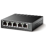 Коммутатор 5-Port 10/100Mbps Unmanaged Switch with 4-Port PoE, meta case, desktop mount, PoE budget 41W., фото14