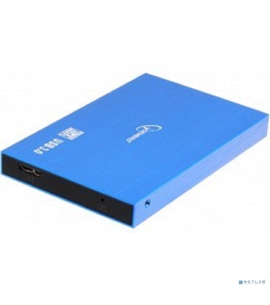 Внешний корпус 2.5' Gembird EE2-U3S-56, синий металлик, USB 3.0, SATA, алюминий