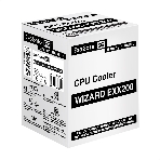 Кулер ExeGate Wizard EXX200-PWM.RGB (Al+Cu, 2 тепл.трубки, LGA775/1150/1151/1155/1156/1200/1700/1851/AM2/AM2+/AM3/AM3+/AM4/AM5/FM1/FM2/754/939/940, TDP 95W, Fan 90мм, PWM, 800-2400RPM, Hydro bearing, 4pin, 11-24db, 305г, RGB подсветка, с термопастой, на защелках, RTL), фото11