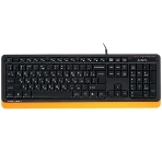 Клавиатура проводная A4Tech Fstyler FK10, USB, черный/оранжевый, фото9