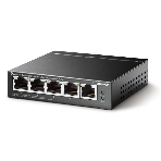 Коммутатор TP-Link 5-Port Gigabit Unmanaged Switch with 4-Port PoE+, metal case, desktop mount, PoE budget 40W., фото10