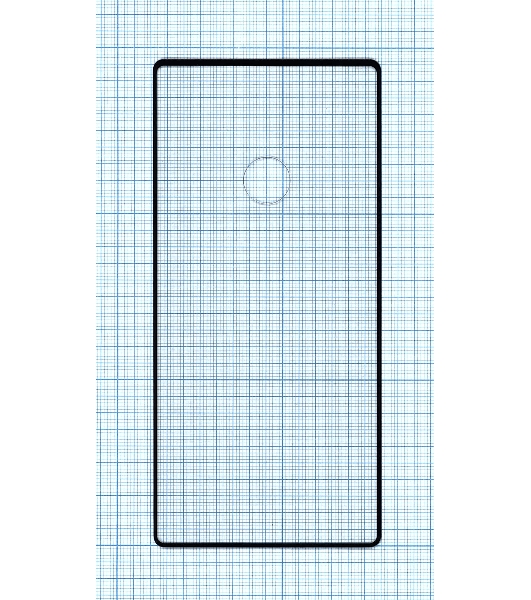 Защитное стекло 'Полное покрытие Full Glue' для Samsung Galaxy Note 10 черный