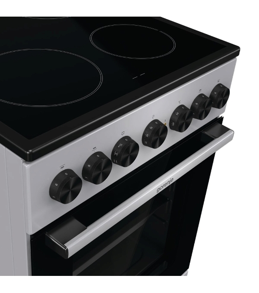 Плита электрическая Gorenje GEC5B41SG серый, конфорок 4 шт, духовка 62 л, 50 см x 85 см x 59.4 см