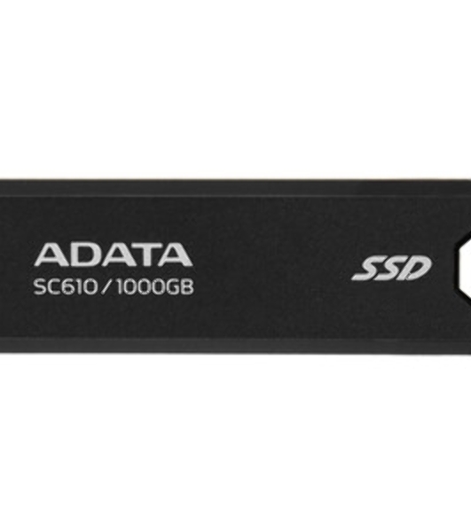 Внешний SSD ADATA SC610, 1TB, USB 3.2 Gen 2 Type-A, R/W 550/500, черный