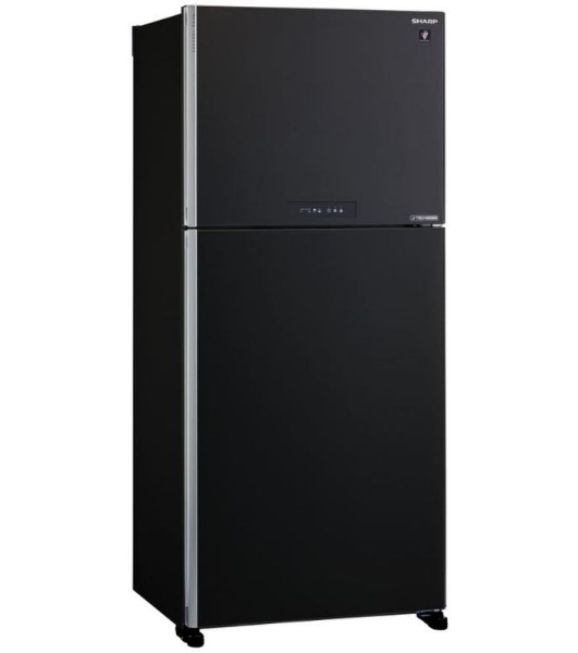 Холодильник Sharp SJ-XG55PMBK черный двухкамерный 394/162л морозилка сверху, No Frost