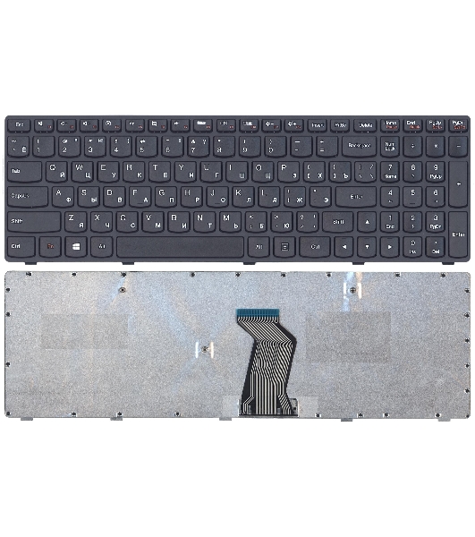 Клавиатура для ноутбука Lenovo G500 G505 G505A G510 G700 G700A G710 черная с черной рамкой
