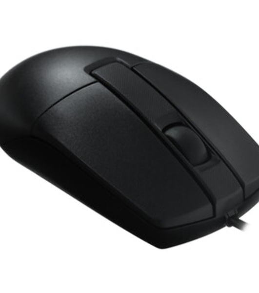 Мышь проводная A4Tech OP-330 черный, 1200 dpi, USB, кнопки - 3