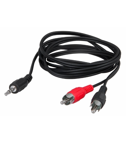 Шнур Rexant Стерео 3,5 мм - 2 RCA, 3 м (10 шт./уп.)