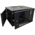 Шкаф настенный Lanmaster Next TWT-CBWNG-12U-6X6-BK 12U 550x600мм пер.дв.стекл съемные бок.пан. 60кг черный, фото2