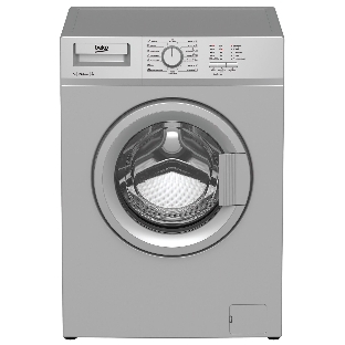 Стиральная машина Beko WRS 55P1 BSS серебристый, загрузка фронтальная 5 кг, 1000 об/мин., класс: А