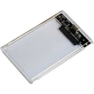 Внешний корпус для HDD/SSD AgeStar 3UB2P4C SATA III пластик прозрачный 2.5'