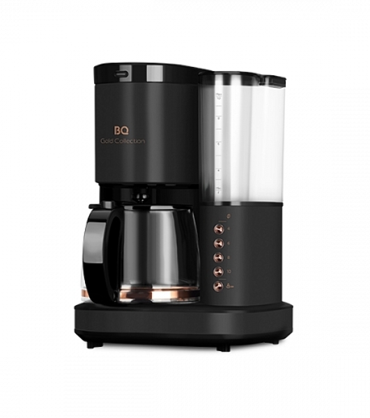 Кофеварка капельная BQ CM7002 Black-Rose Gold со встроенной кофемолкой, исп. кофе - молотый/зерновой, 1.25 л, 800 Вт.