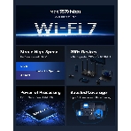Маршрутизатор Cudy BE3600 2.5G Dual Band Wi-Fi 7 Mesh Router, Chipset Broadcom, 802.11be/ax/ac/a/b/g/n, 2882Mbps at 5GHz + 688Mbps at 2.4GHz, 1 x 2.5Gbps WAN Port, 4 x 10/100/1000Mbps Ports, 4 x 5dBi fixed antennas, WiFi router/AP/Repeater/WISP Mode, PPTP/L2TP/OpenVPN/WireGuard, MLO, MU-MIMO, Guest network, WPS, DDNS, IPv6, IPTV, WOL, WPA3, TR069/TR098/TR111/TR181, Cudy APP, фото 1