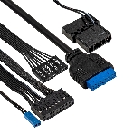 Компьютерный корпус Minitower ExeGate i3 SEA (mATX, БП 700NPX, 2*USB+1*USB 3.0, HD аудио, черный, 1 вент. 12см с RGB подсветкой, передняя и боковая панели - закаленное стекло), фото3