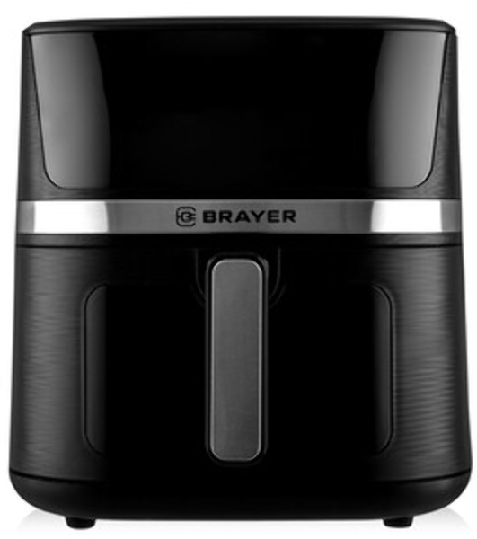 Аэрогриль Brayer 2038BR черный, 1600 Вт, 7 л, сенсор, 12 программ