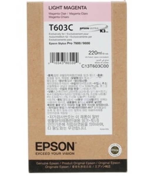 Картридж струйный Epson C13T603C00 светло-пурпурный (220 мл) для Epson St Pro 7800/9800