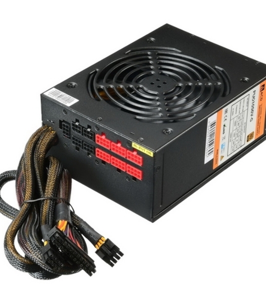 Блок питания CWT PUO1050V-G, 1050Вт, 80 PLUS Gold, 140мм, модульный, черный