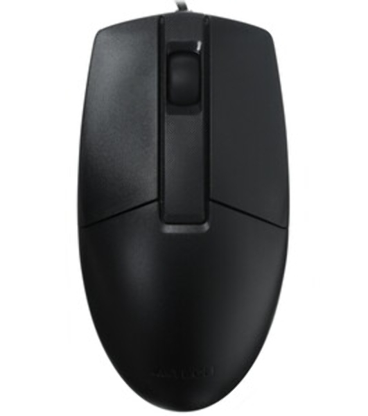 Мышь проводная A4Tech OP-330 черный, 1200 dpi, USB, кнопки - 3