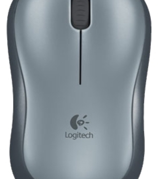 Мышь беспроводная Logitech M185 серый/черный, 1000 dpi, радиоканал, USB, кнопки - 3