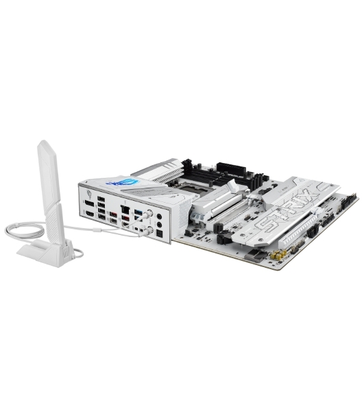 Материнская плата ASUS ROG STRIX B860-A GAMING WIFI, LGA1851, Intel B860, 4xDDR5, 4xSATA, 4xM.2, 2xPCIe 5.0 x16, 1xDP, 1xHDMI, 1x2.5Gb LAN, Wi-Fi, Bluetooth, 4xUSB 2.0, 2xUSB 3.2 Gen 1, 3xUSB 3.2 Gen 2, 1xUSB 4, 2xUSB-C, 3x3.5 мм, 7.1, ATX
