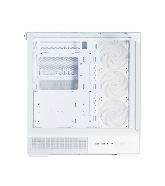 Компьютерный корпус ZALMAN P40 Prism Plus, ATX, белый, WINDOW, 3xCombo (3.5'' or 2.5'), 1xUSB TYPE-C, 2xUSB 3.0, SIDE 3x120мм ARGb, REAR 1x120мм ARGb