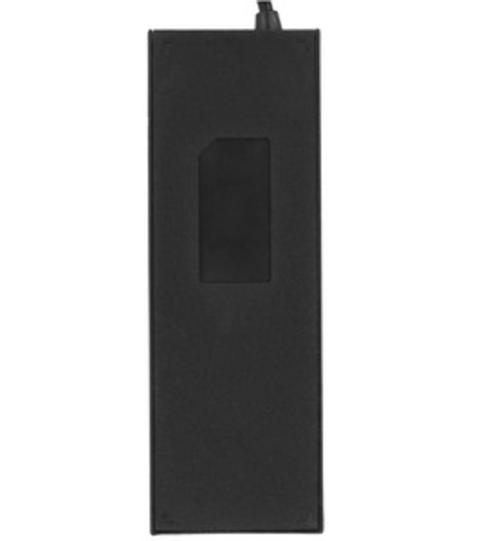Разветвитель USB2.0 Gembird 4xUSB, блок питания 2А, подсветка и выкл, кабель USB 55 см, черный