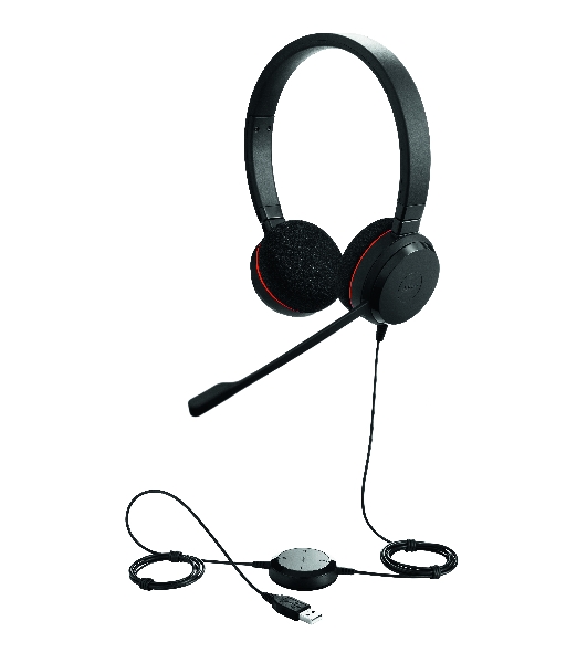 Гарнитура Jabra Evolve 20 MS Stereo USB чёрный, проводная