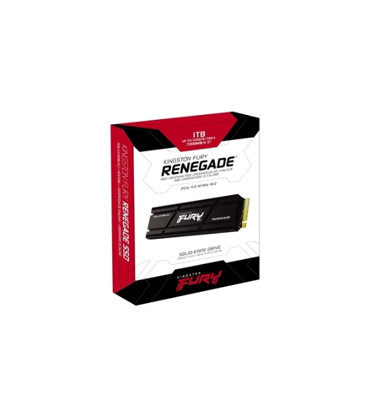 Накопитель SSD Kingston Fury Renegade, 1Tb, PCIe 4.0 x4, M.2 2280, NVMe, R/W 7300/6000, с радиатором