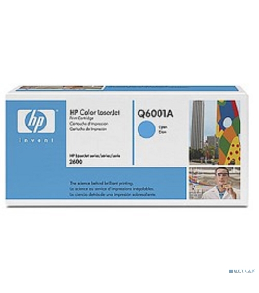 Картридж лазерный HP Q6001A голубой для Color LaserJet 2600 2000 стр.