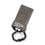 Флешка USB R/W Silicon Power 8Gb Touch T01 SP008Gb,UF2T01V1K USB 2.0 черный/серебристый, фото2