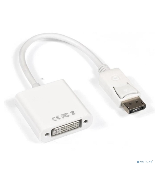 Кабель-переходник DisplayPort-DVI-D ExeGate EX-A-DPM-DVIF-0.15 (20M/29F, 0,15м, позолоченные контакты)