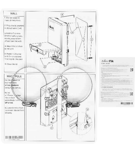 Коммутатор MikroTik netPower Lite 7R with 8 x Gigabit Ethernet ports (7 with Reverse POE-in, 1 with PoE-OUT), 2 x SFP+ cages, SwitchOS, outdoor enclosure, mounting kit (power supply NOT included)