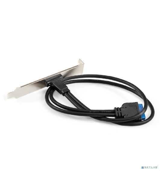 Планка портов в корпус Type-C ExeGate BrctUSB3-1C (USB 3.2 Gen1 20pin (IDC 20pin F) --> USB 3.2 Gen1 Type-Cf, кабель 30 см)