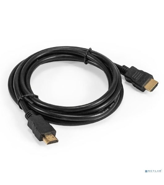 Кабель HDMI ExeGate EX-CC-HDMI-2.0 (19M/19M, 2м, v1.4b, позолоченные контакты)