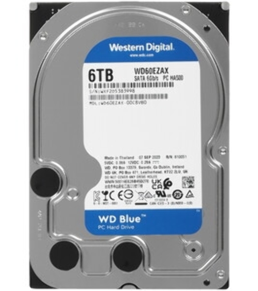 Жесткий диск Western Digital SATA 6Tb 6Gb/S 256MB BLUE WD60EZAX WDC