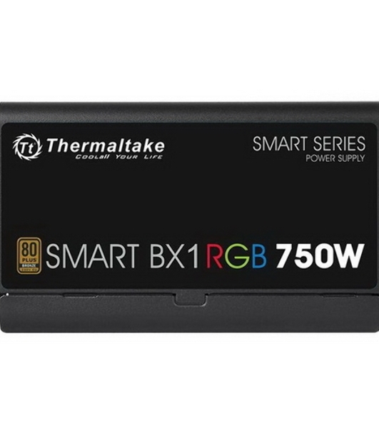 Блок питания Thermaltake Smart PS-SPR-0750NHSABE-1, 750Вт, 80 PLUS Bronze, 120мм, черный